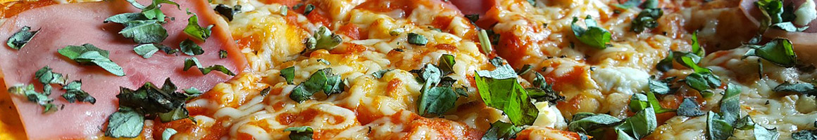 Eating Italian Pizza Vegetarian at Brooklyn's Pizza restaurant in Irvington, NJ.
